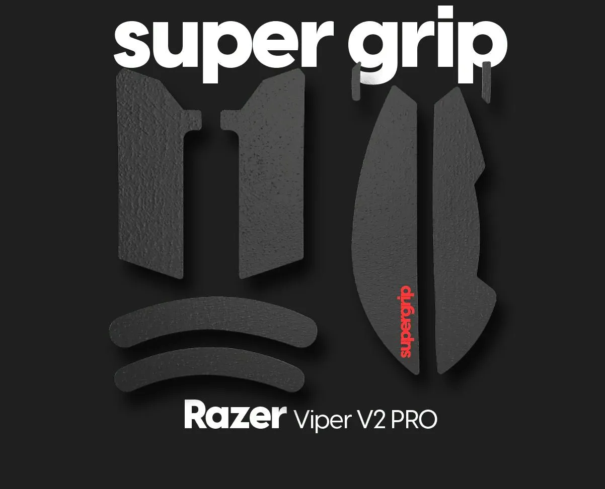 Pulsar Supergrip Grip Tape for Razer Viper V2 Pro