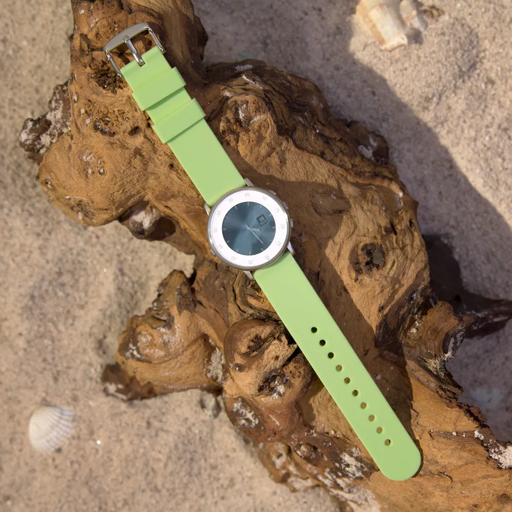 Quick Release Silicone Watch Band - Tea Green