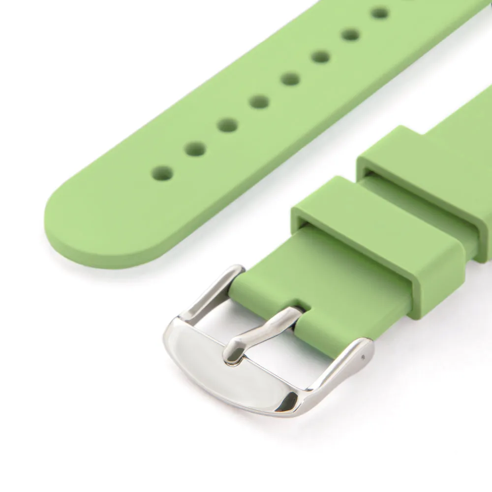 Quick Release Silicone Watch Band - Tea Green