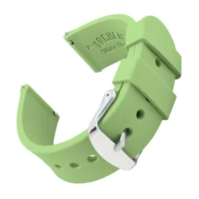 Quick Release Silicone Watch Band - Tea Green