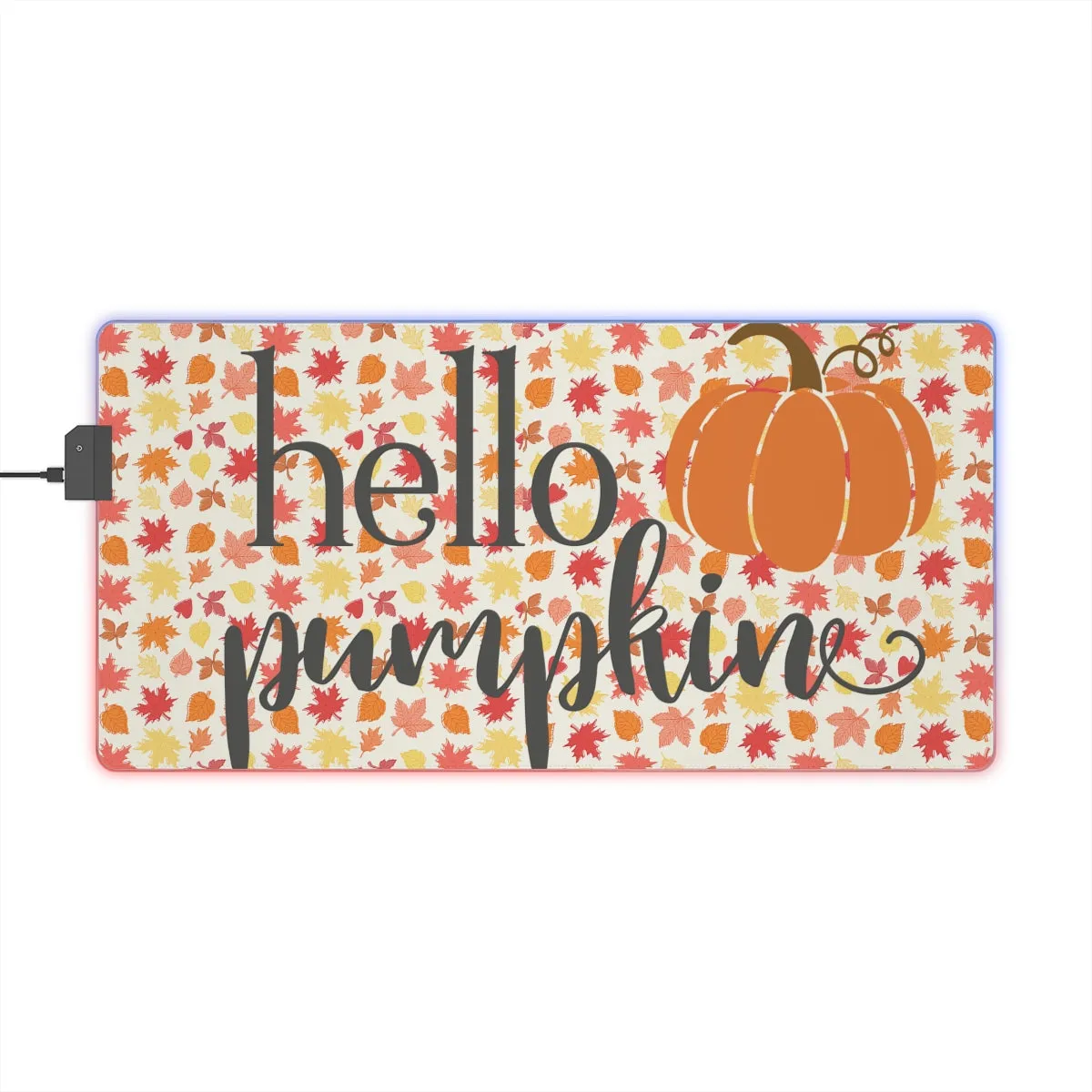 "Hello Pumpkin"  XXL LED Gaming Mouse Pad