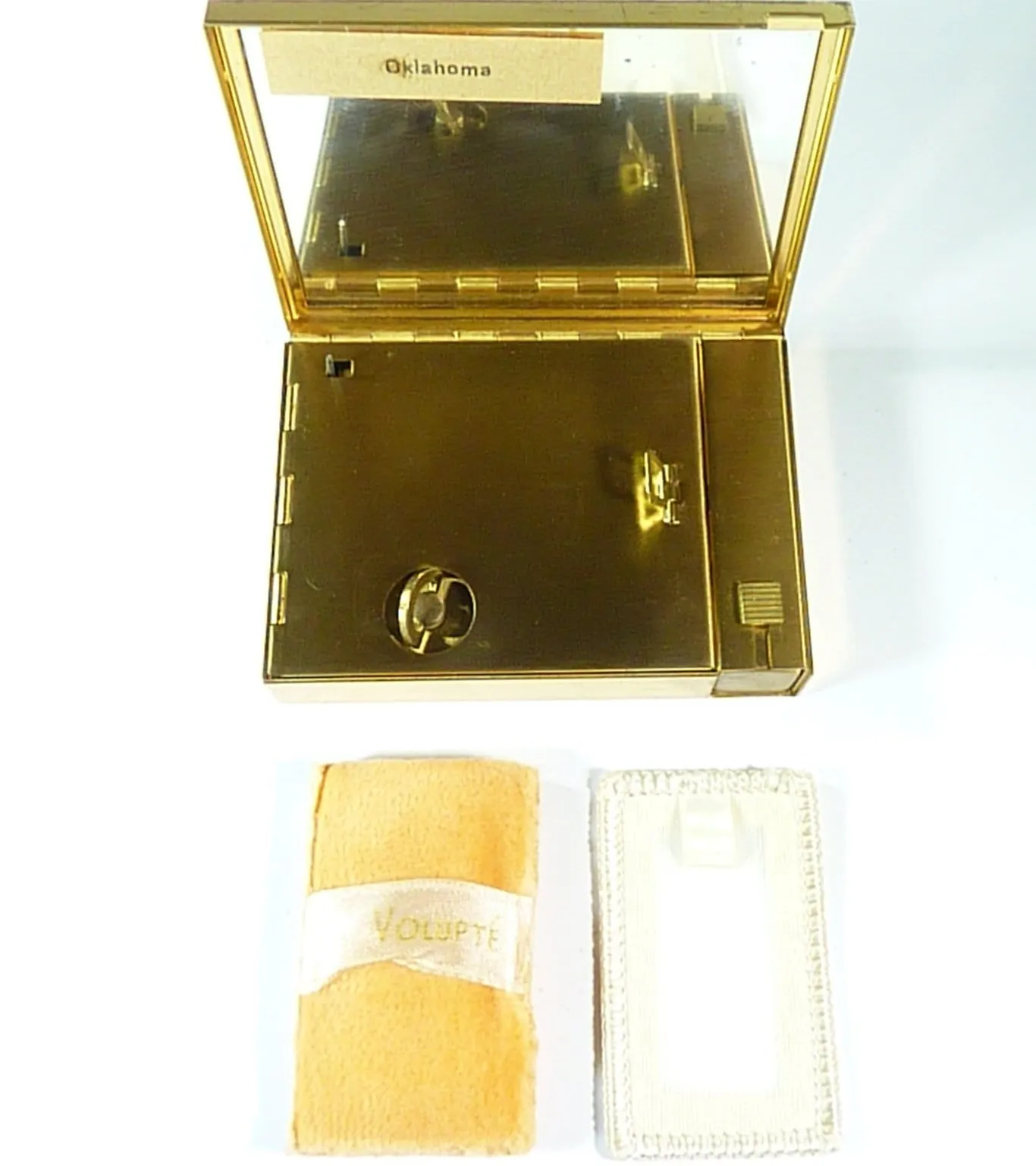 Rare musical VOLUPTE powder box musical compacts unused powder compacts