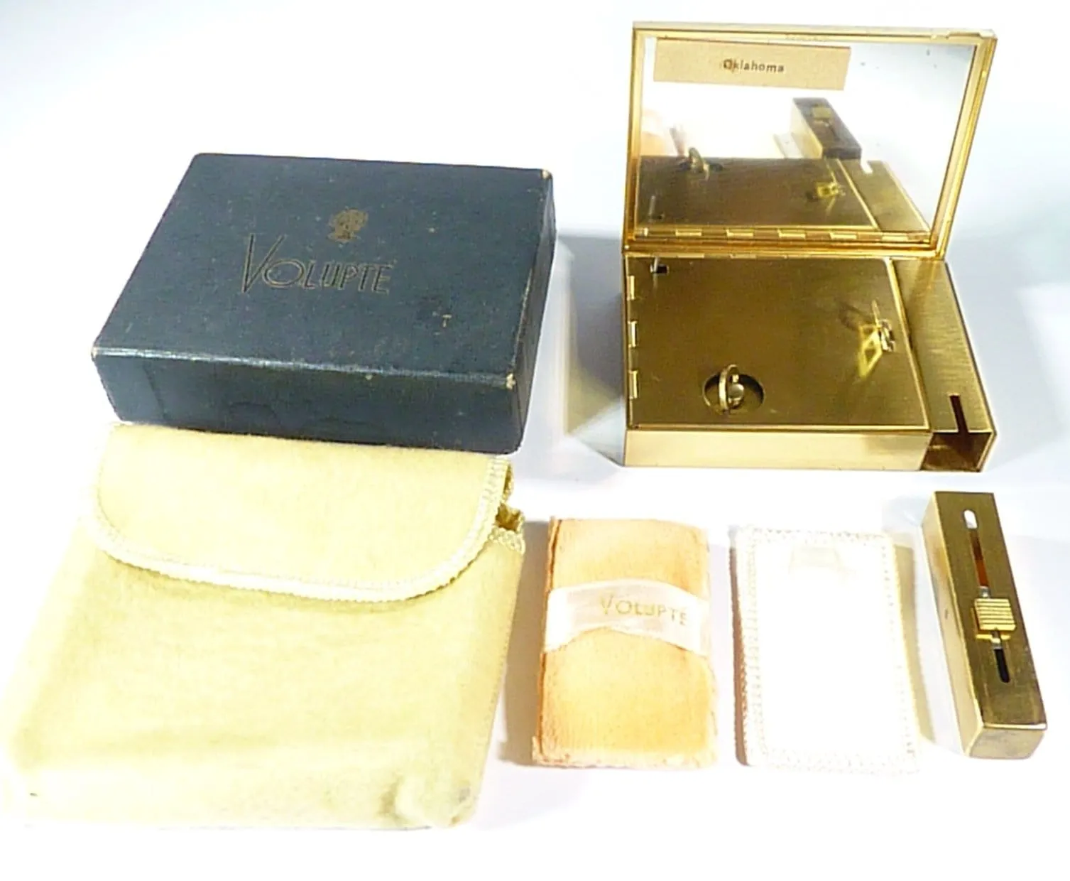 Rare musical VOLUPTE powder box musical compacts unused powder compacts