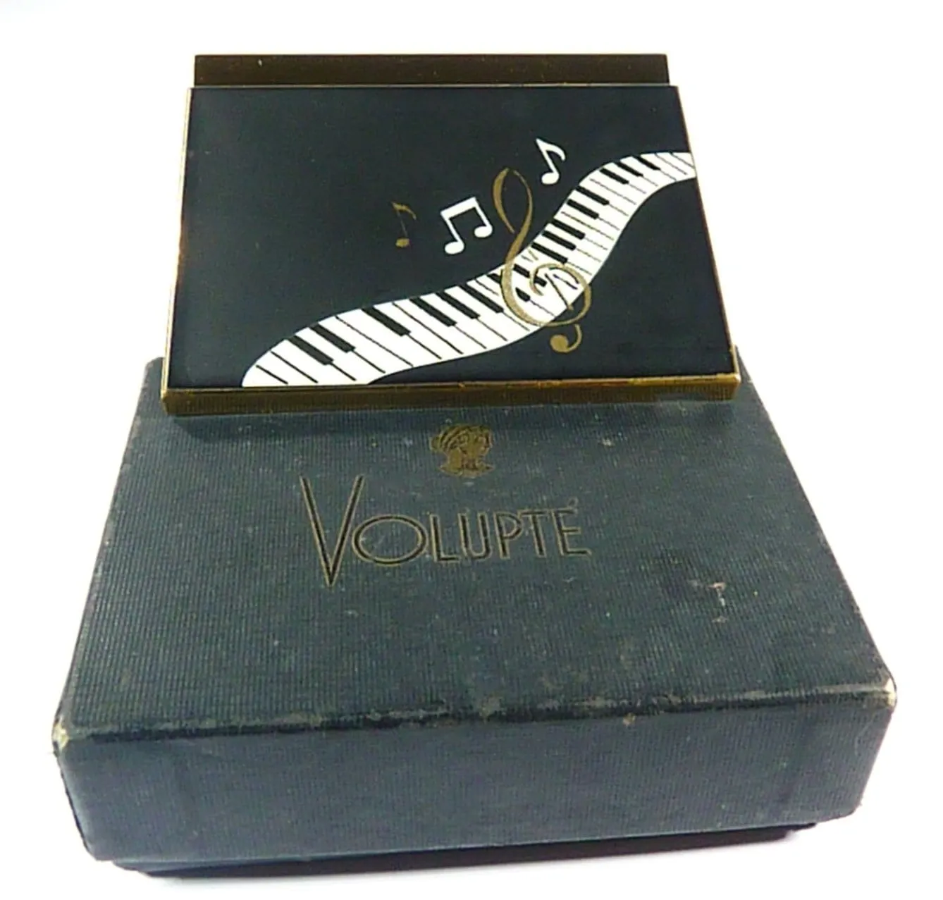 Rare musical VOLUPTE powder box musical compacts unused powder compacts