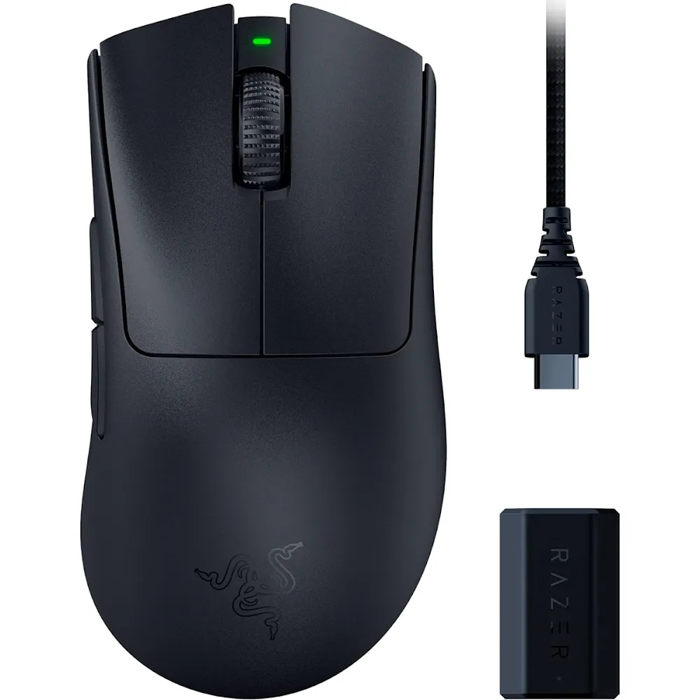 Razer Deathadder V3 Pro   Hyperpolling Wireless Dongle Bundle - World Packaging