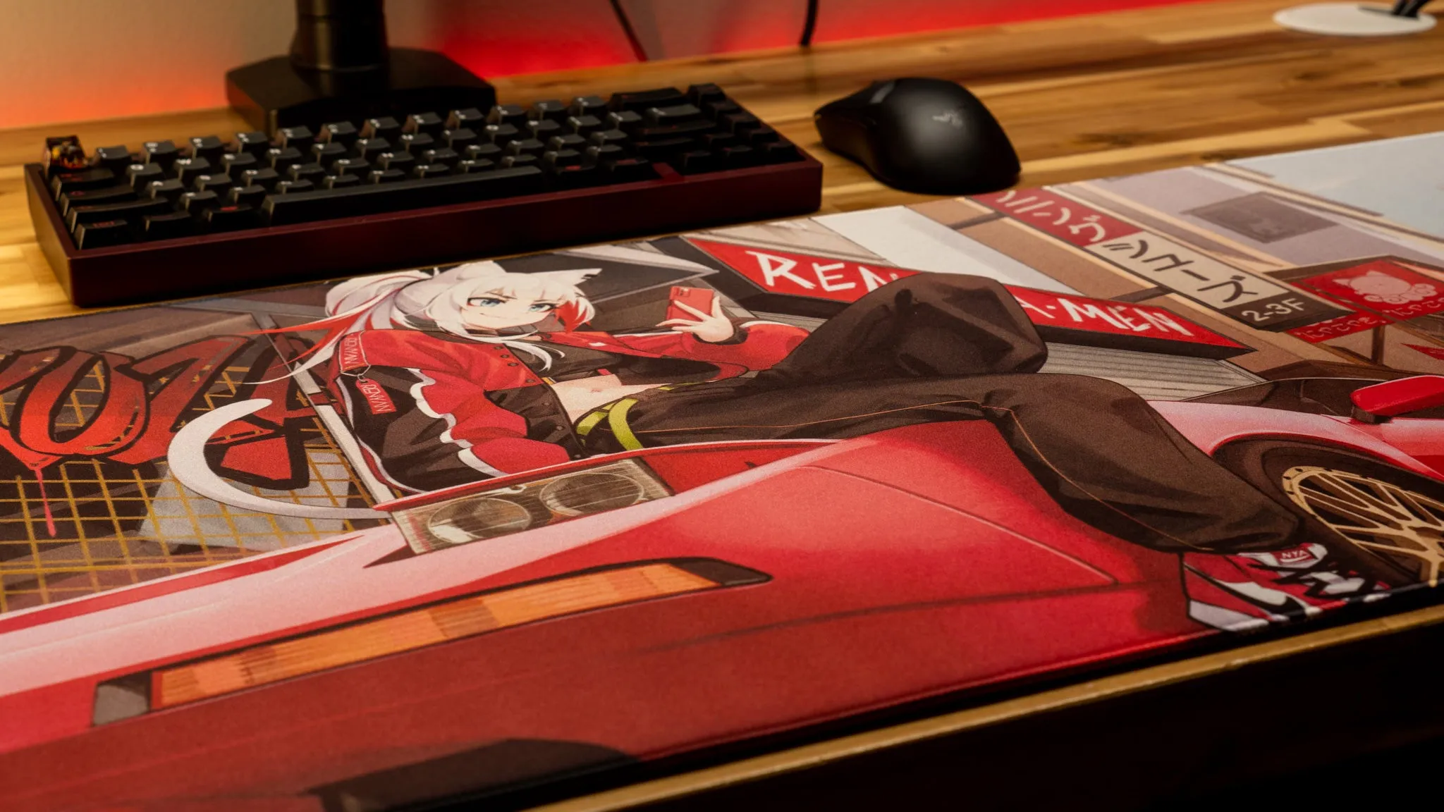 Renyan "SPRING 2024 - Mikan's NSX" Content Creator Collaboration Gaming Gaming Mouse Pad Deskmat