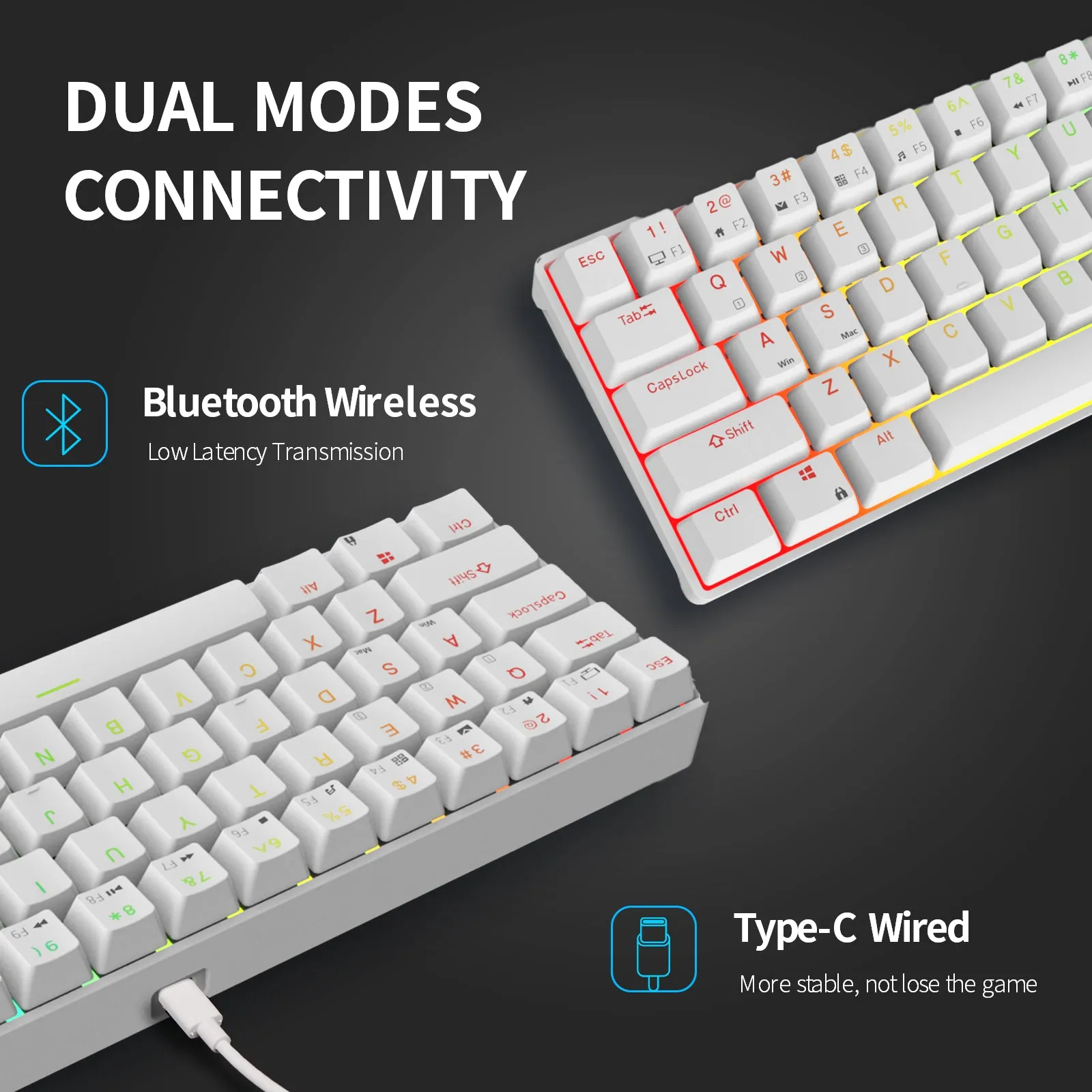 RK68 (RK855) RGB Wireless 65% Compact Mechanical Keyboard