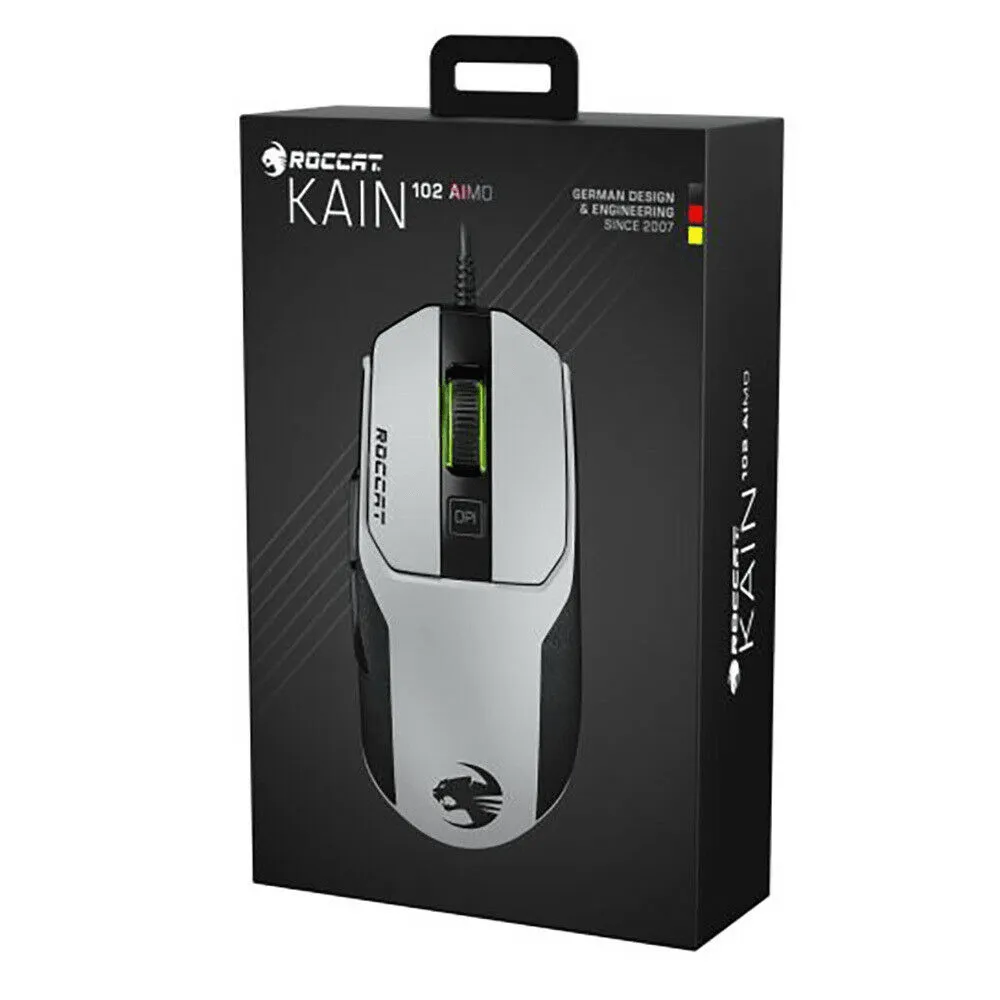 ROCCAT Gaming Mouse Kain 102 AIMO White RBG