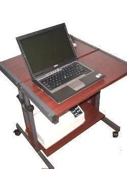 S3915 26" Compact Small Computer Desk for small spaces, bedroom, home-office, dorm.. Adjustable Monitor Keyboard Height