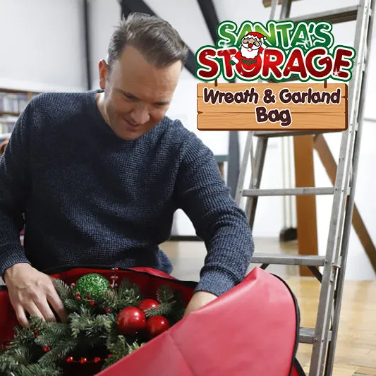 Santa's Storage Wreath & Garland Bag