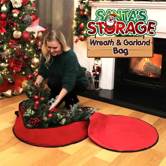 Santa's Storage Wreath & Garland Bag