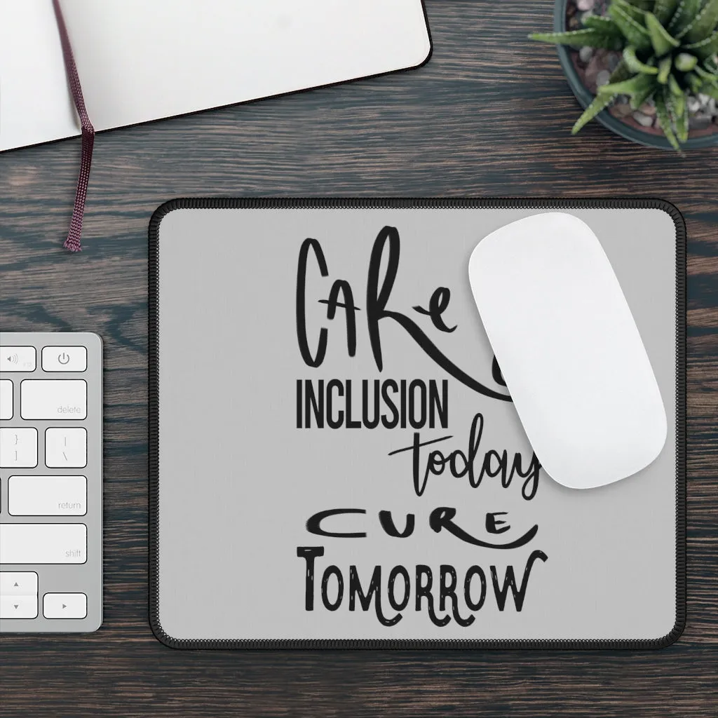 Silver Gaming Mouse Pad - Care & Inclusion