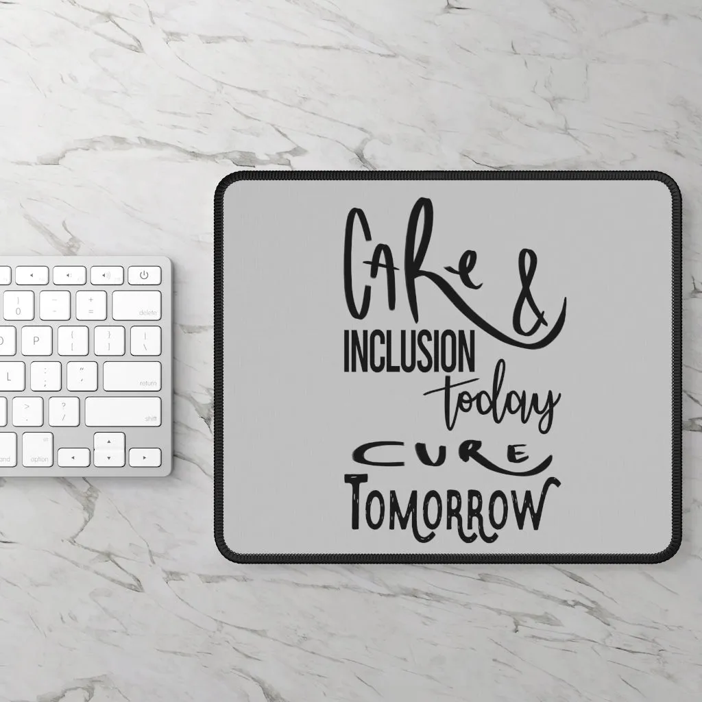 Silver Gaming Mouse Pad - Care & Inclusion