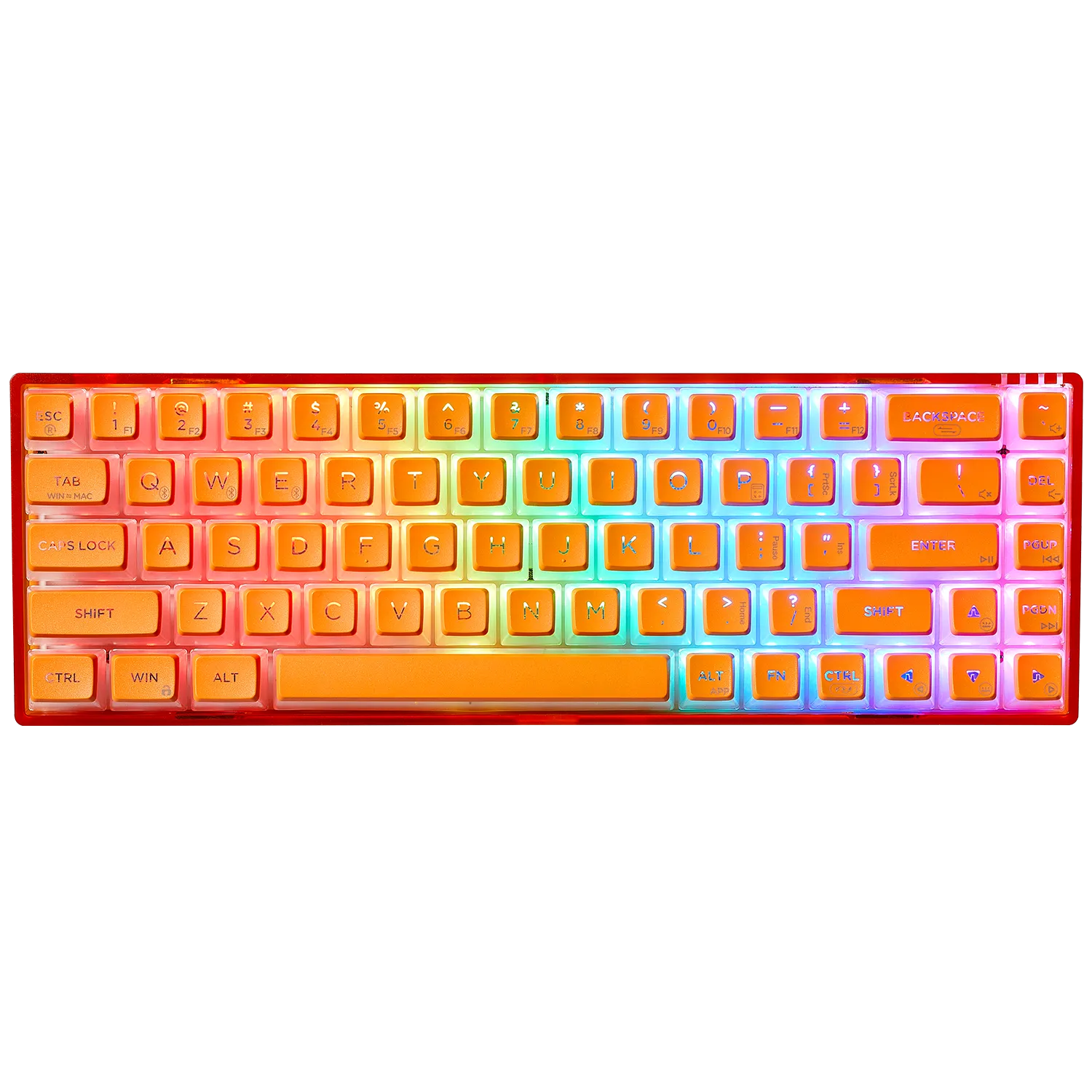 Soda Orange 65% RGB Clicky Mechanical Wireless Gaming Keyboard