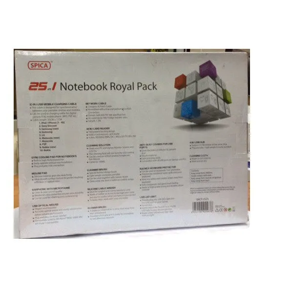 Spica 25 in 1 Notebook Royal Pack