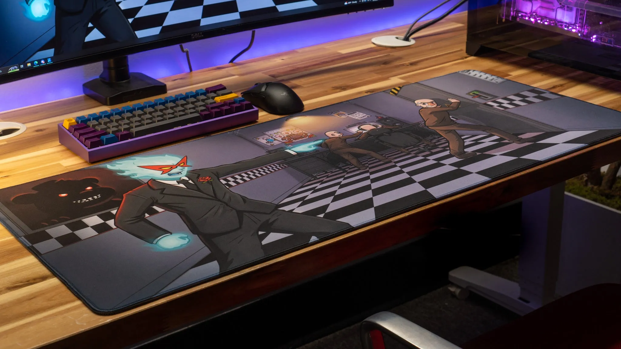 Spiral "Spiral’s Chaotic Night Shift" Limited Edition Content Creator Collaboration Gaming XL Gaming Mouse Pad