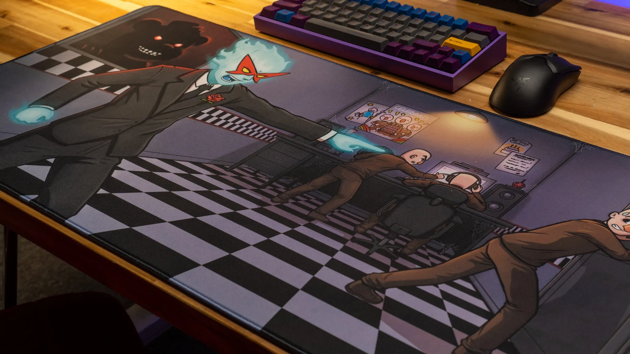 Spiral "Spiral’s Chaotic Night Shift" Limited Edition Content Creator Collaboration Gaming XL Gaming Mouse Pad