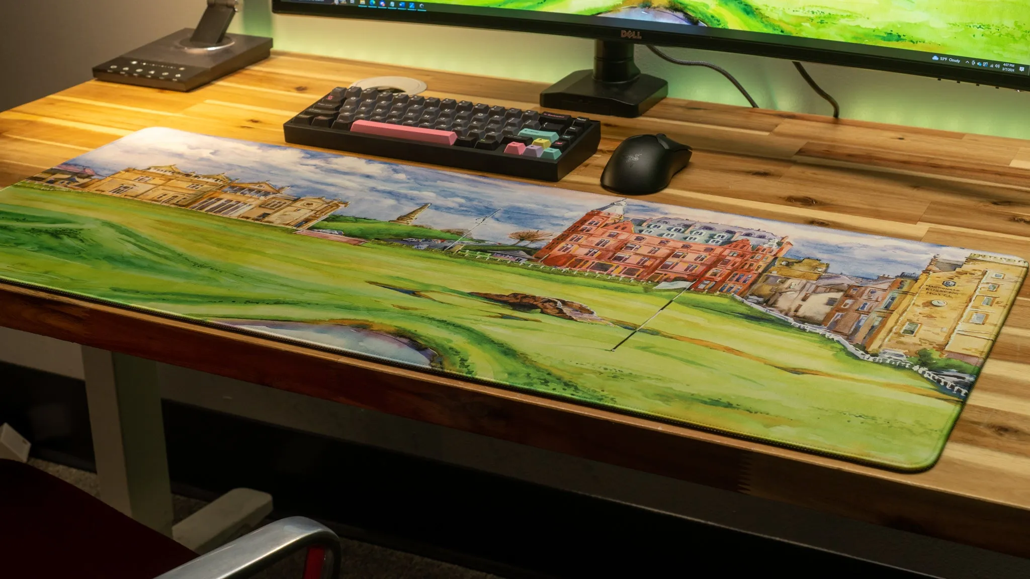 St. Andrews Old Course "Hole 1" Limited Edition Deskmat XL Mousepad