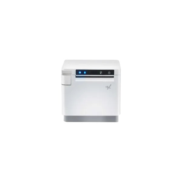 Star Micronics mC-Print3 3-inch Ethernet (LAN) / USB / Lightning Thermal POS Printer with CloudPRNT, Cutter, and External Power Supply - White