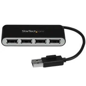 Startech.Com 4 Port Usb 2.0 Hub - Usb Bus Powered - Portable Multi Port Usb 2.0 Splitter And Expander Hub - Small Travel