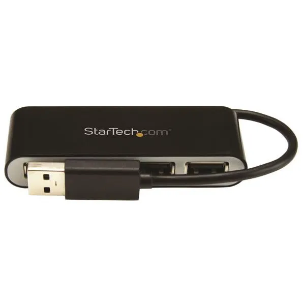 Startech.Com 4 Port Usb 2.0 Hub - Usb Bus Powered - Portable Multi Port Usb 2.0 Splitter And Expander Hub - Small Travel