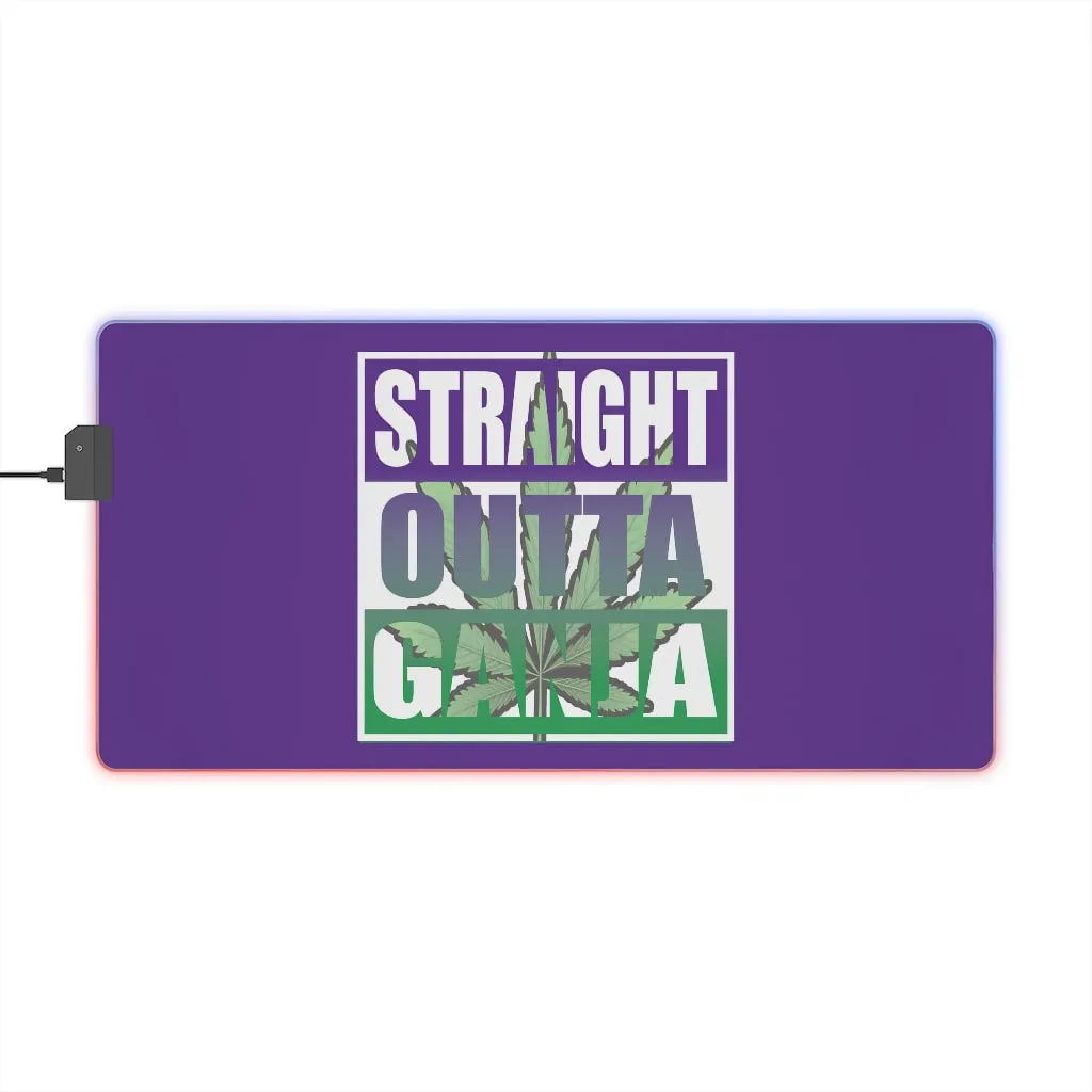 Straight Outta Ganja LED Gaming Mouse Pad