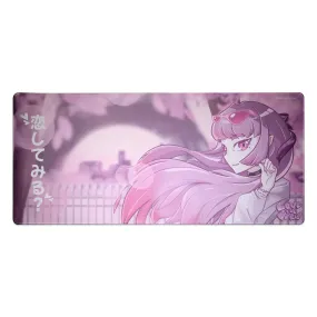 Taihao Love In Paris Pink Mechanical keyboard Mousepad Deskmat 900 400 5mm Stitched Edges /Rubber High quality soft touch Rubber