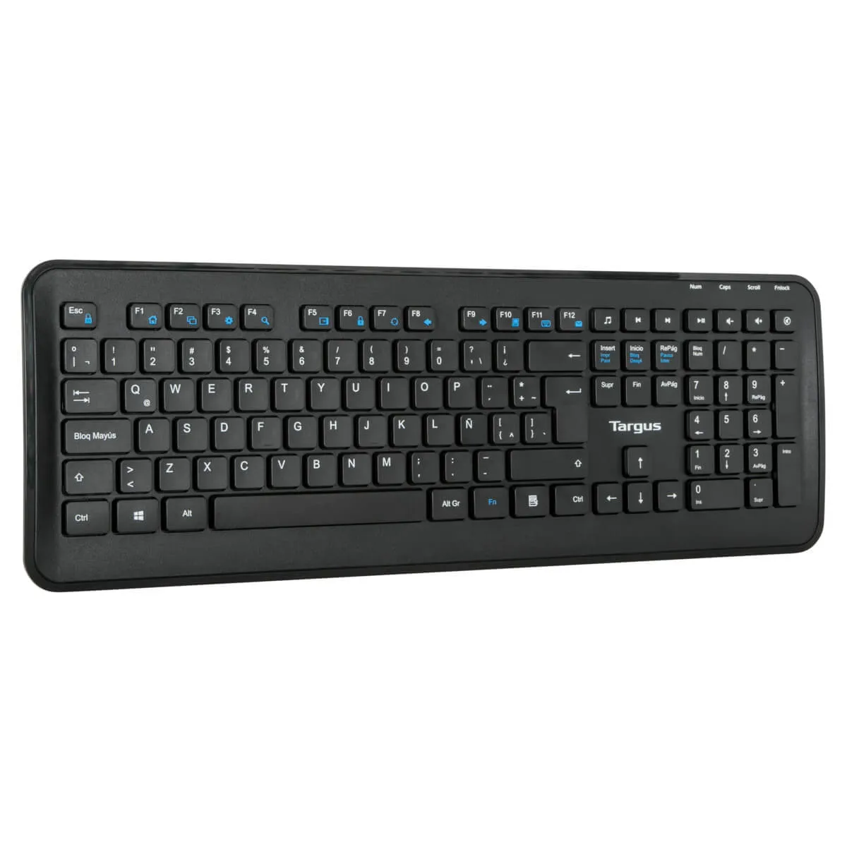 Targus® KM610 Wireless Keyboard and Mouse Combo - Black (Spanish)