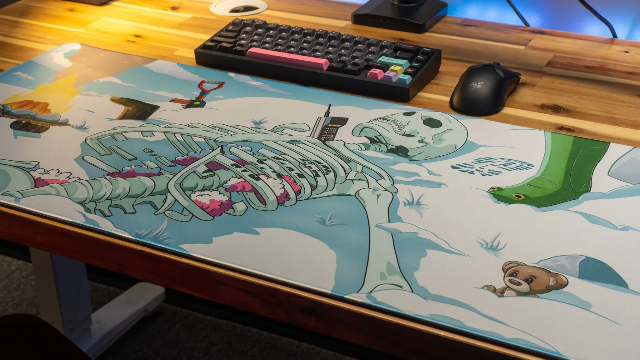 Taunted "Chilled Bones" Content Creator Collaboration Rust Gaming XL Gaming Mouse Pad Deskmat