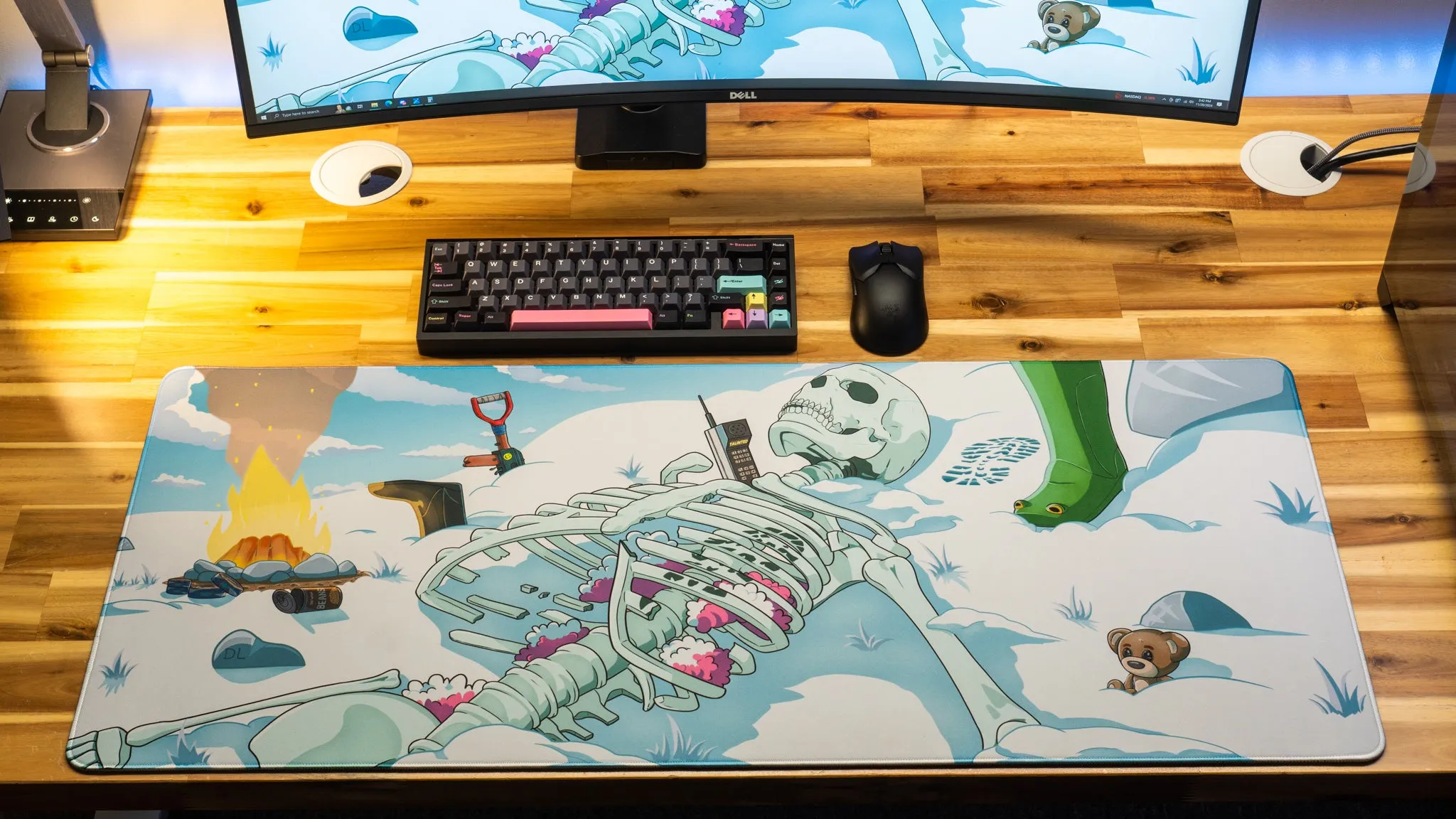 Taunted "Chilled Bones" Content Creator Collaboration Rust Gaming XL Gaming Mouse Pad Deskmat