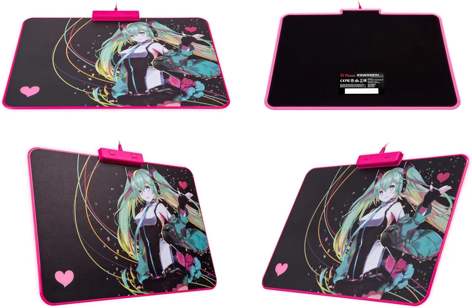 Thermaltake Tt Esports Draconem RGB Hatsune Miku Edition Gaming Mouse Pad