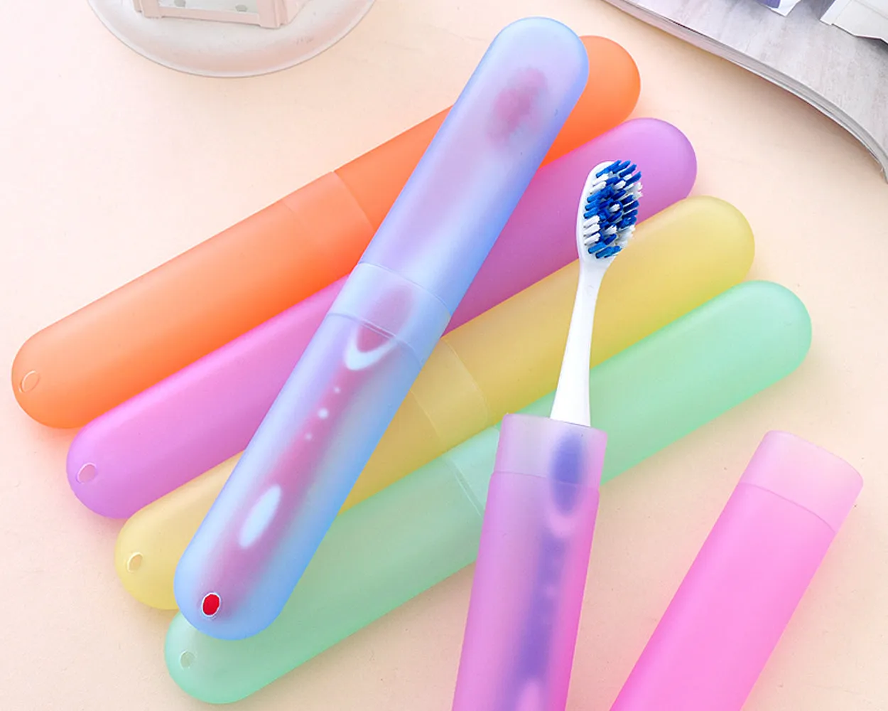 Toothbrush Travel Case 6 Pieces Portable Toothbrush Containers