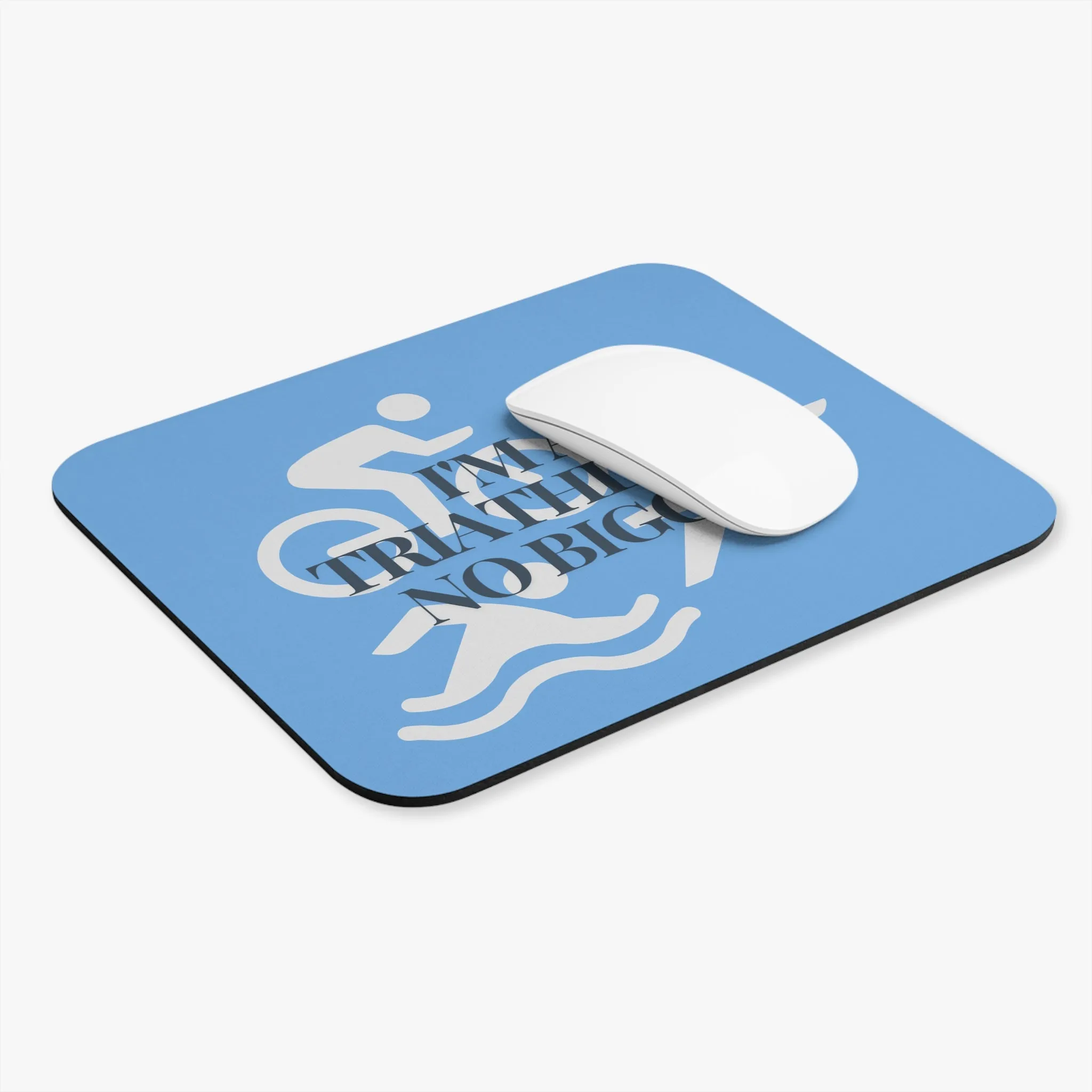 Triathlon Enthusiast Personalized Mousepad – Durable Rubber Base, Stain-Resistant, Smooth Sliding Action | Custom Gift for Athletes, Office & Gaming