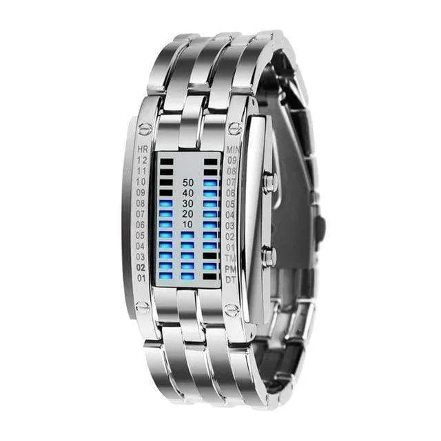 Unisex Digital LED Binary Sports Watch