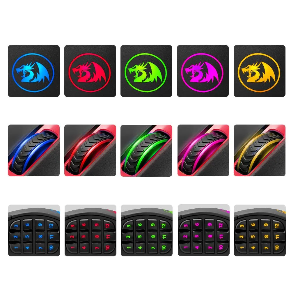 USB Gaming Mouse 19 buttons ergonomic design for gamer