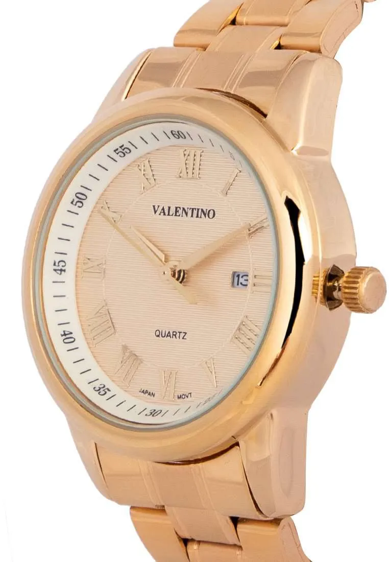 Valentino 20122298-GOLD DIAL Gold Strap Watch for Men