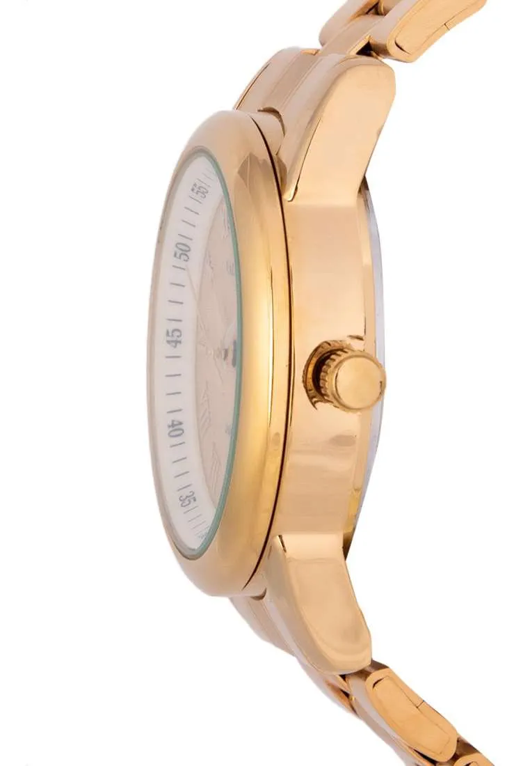 Valentino 20122298-GOLD DIAL Gold Strap Watch for Men