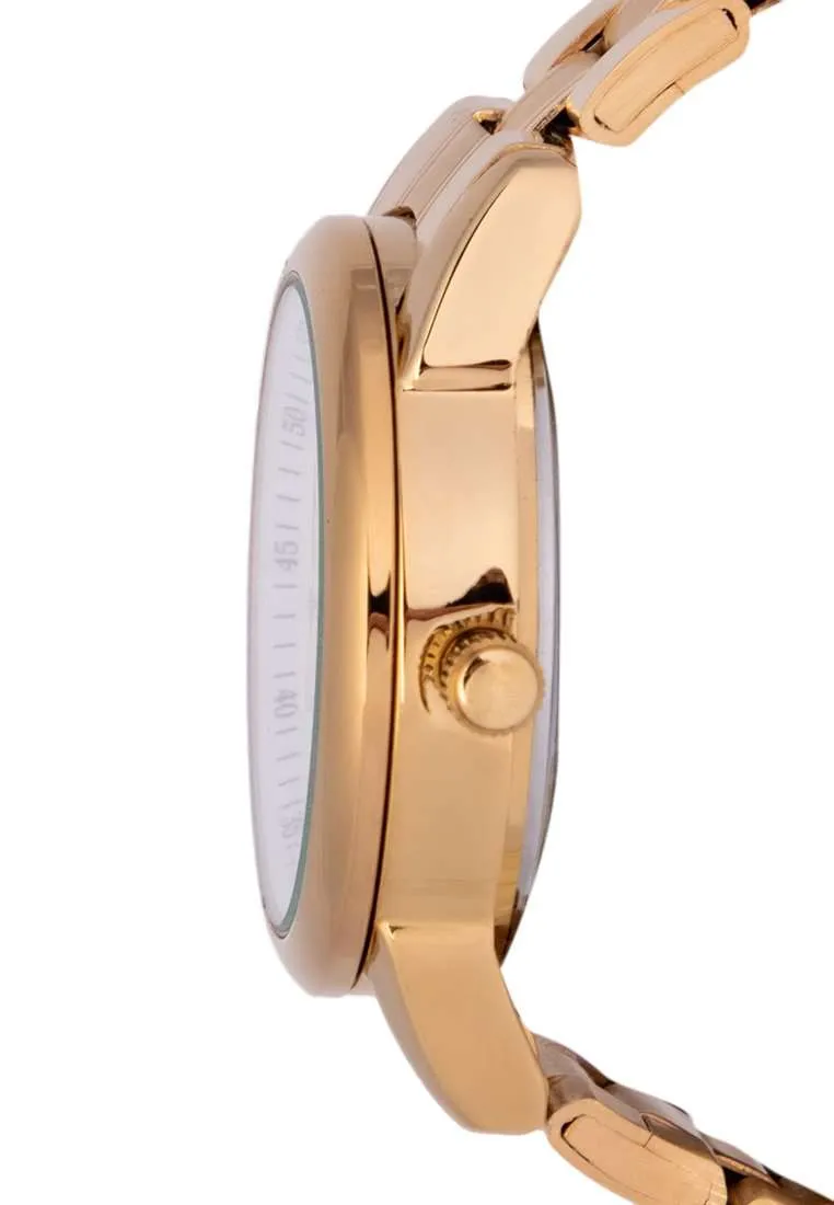 Valentino 20122298-WHITE DIAL Gold Strap Watch for Men