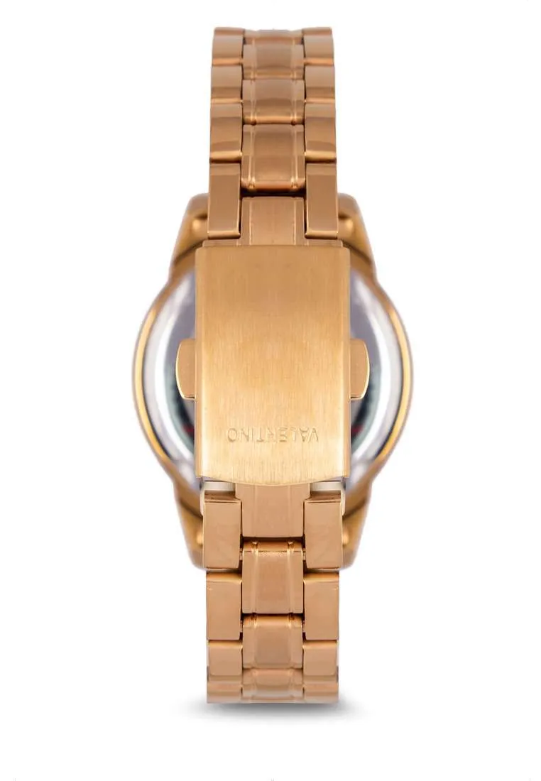 Valentino 20122298-WHITE DIAL Gold Strap Watch for Men