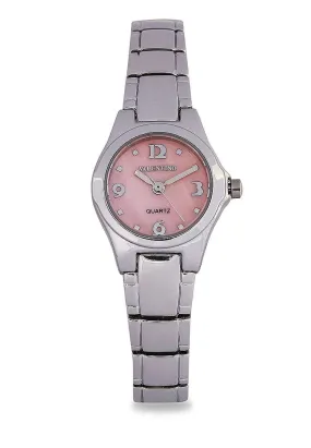 Valentino 20122308-PINK DIAL Silver Stainless Steel Watch for Women