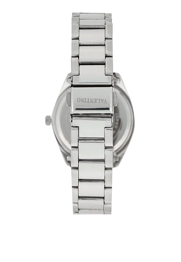 Valentino 20122459-BLACK DIAL Stainless Steel Strap Analog Watch for Women