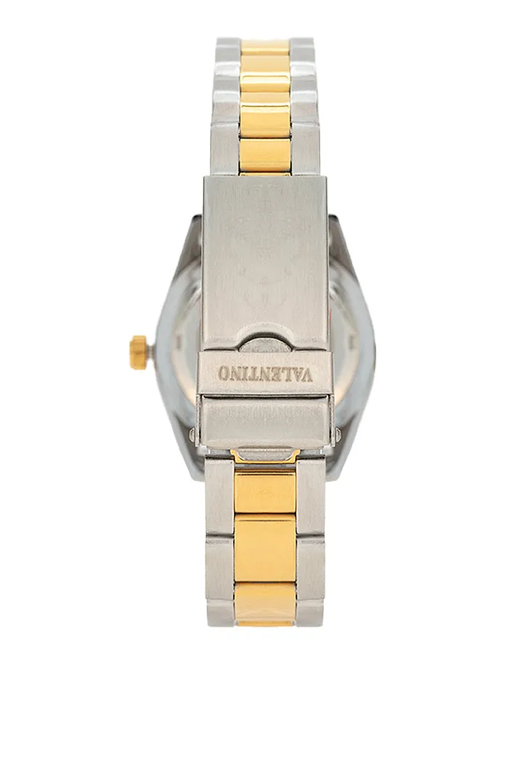 Valentino 20122467-TWO TONE - WHITE DIAL Stainless Steel Strap Analog Watch for Women