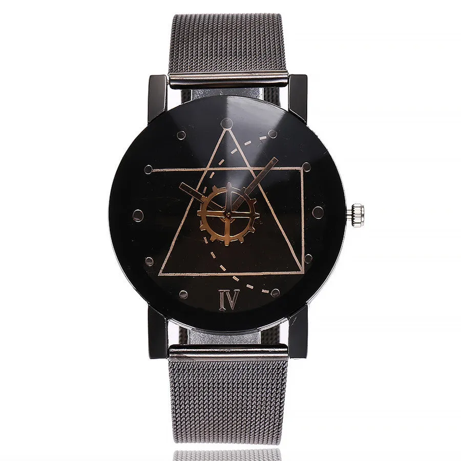 vansvar Casual Quartz Stainless Steel Band Marble Strap Watch Analog Wrist Watch