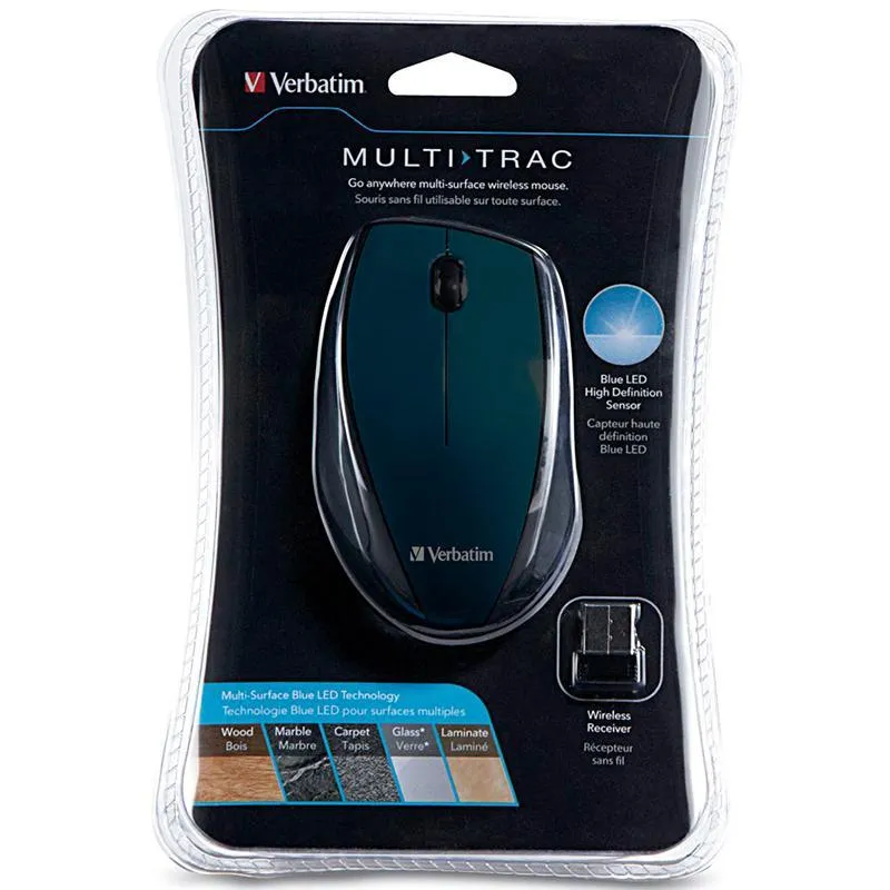 Verbatim Multi-Trac Wireless Led Mouse Black