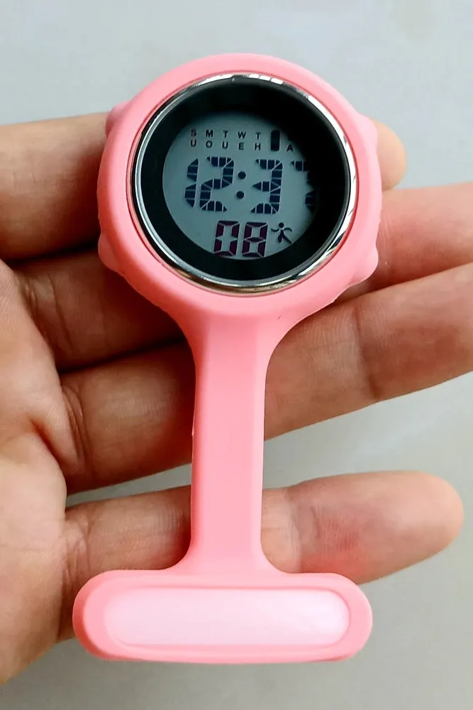 Versatile Digital Silicone Nurses Fob Watch – 7 Fashion Colours