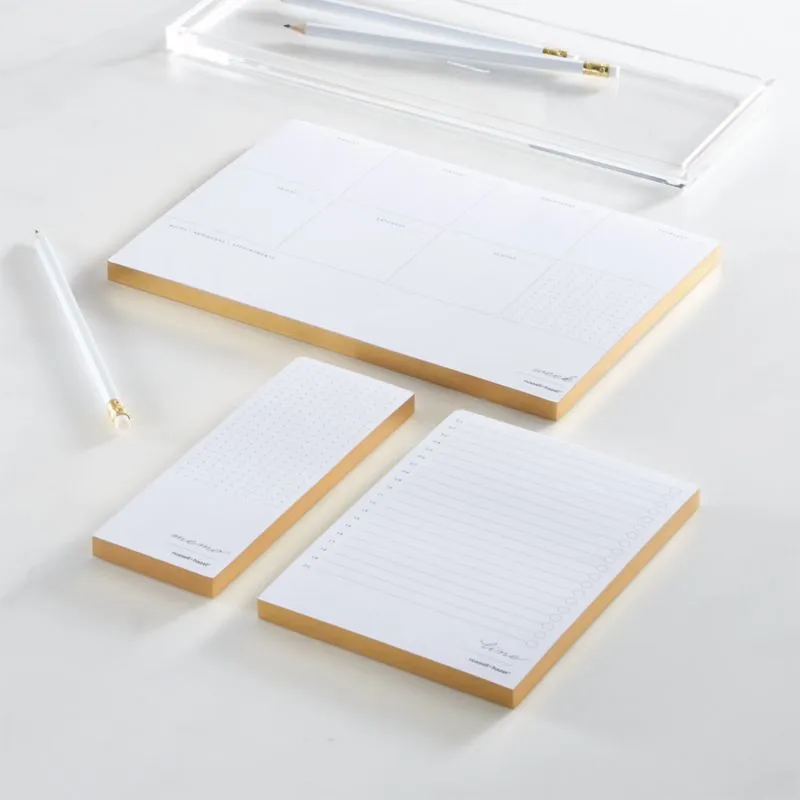 Weekly keyboard notepad