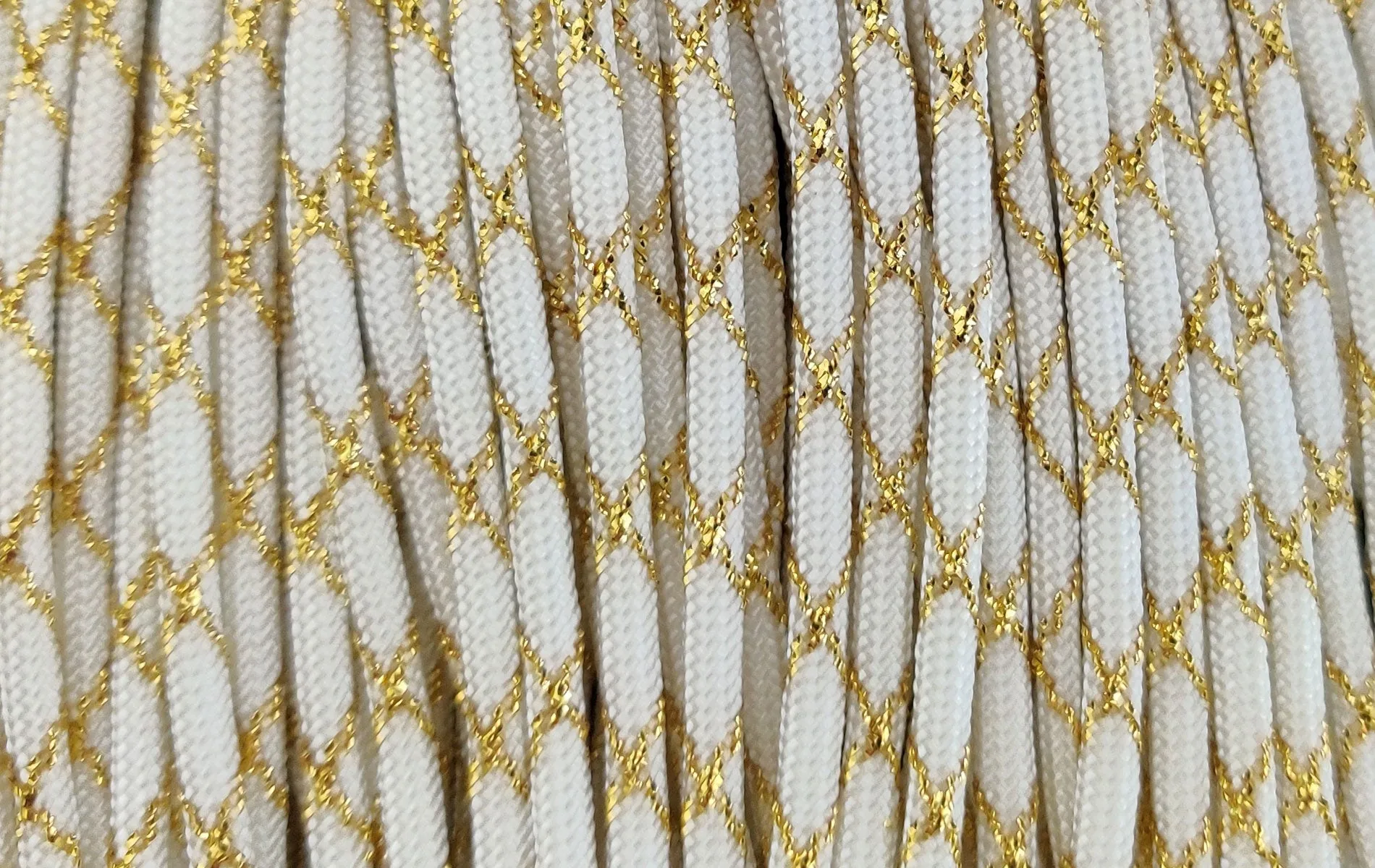 White and Gold Metallic