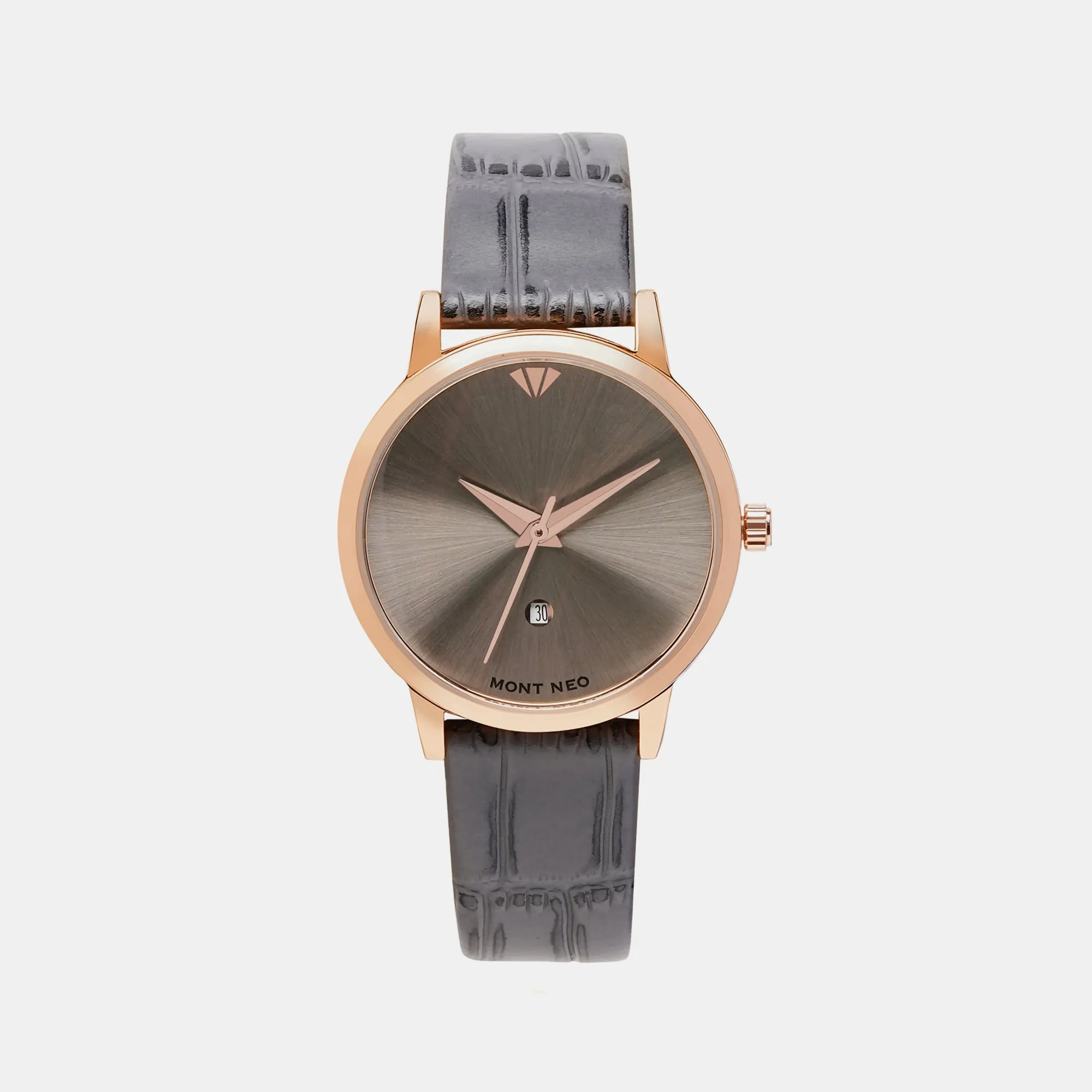 Women Grey Analog Leather Watch L1034E-L3315