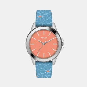 Women Orange Analog Leather Watch TW035HL11