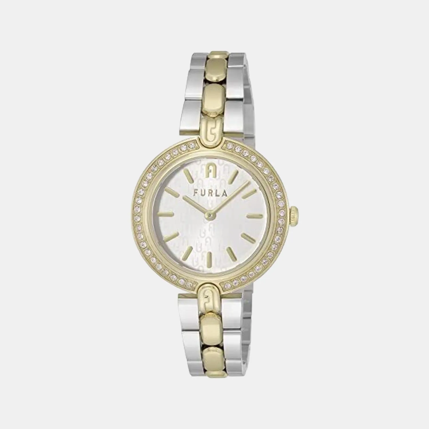 Women White Analog Stainless Steel Watch WW00002009L4